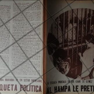 AFICHE RETRO. SECUETRO DE GOMEZ ROCH Y RUBEN ENCISO 1973