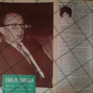 AFICHE RETRO ORIGINAL. EMILIO RABASA MISHKIN 1970