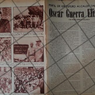 AFICHE RETRO. ORIGINAL. OSCAR GUERRA ELIZONDO 1969