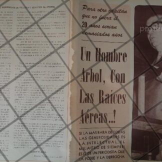 AFICHE RETRO ORIGINAL CARLOS LORET DE MOLA HONRA A PAGES LLERGO 1973