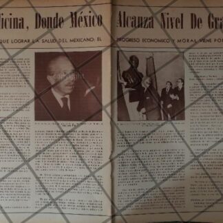 AFICHE RETRO ORIGINAL. HOMENAJE AL DR. GUSTAVO BAZ 1964