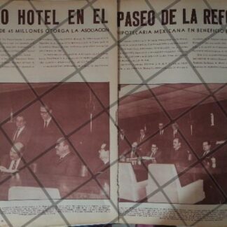 AFICHE ANTIGUO CONTRUYEN HOTEL ARISTOS 1967 CDMX