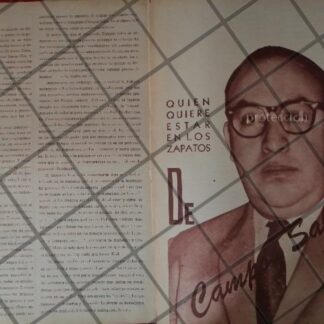 AFICHE ANTIGUO. OCTAVIANO CAMPOS SALAS 1965 /POLITICOS