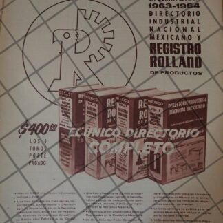 CARTEL PUBLICITARIO RETRO, EDITORIAL ROLLAND S.A 1963