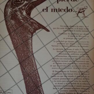 AFICHE RETRO SECRETARIA DE TURISMO 1960s