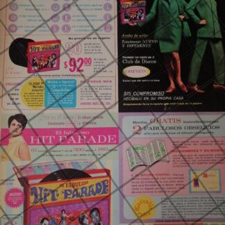 CARTEL RETRO ORIGINAL. CLUB DE DISCOS ORFEON. 1960s /910