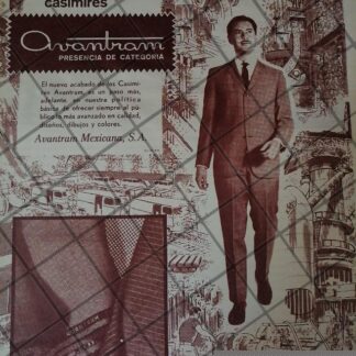 CARTEL RETRO ORIGINAL. AVANTRAM MEXICANA S.A 1960s /906