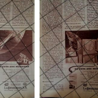 CARTEL RETRO ORIGINAL. CABLES LA CONSOLIDADA S.A 1959 /903