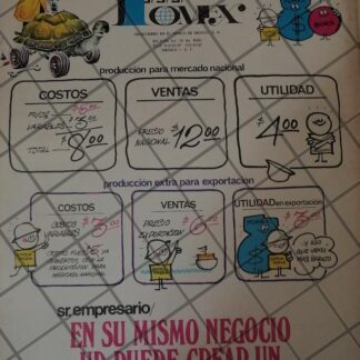 CARTEL RETRO ORIGINAL. FOMEX DEL BANCO DE MEXICO 1970 /153