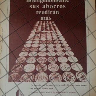 CARTEL RETRO ORIGINAL. BANCO NACIONAL FINANCIERA 1968 /147