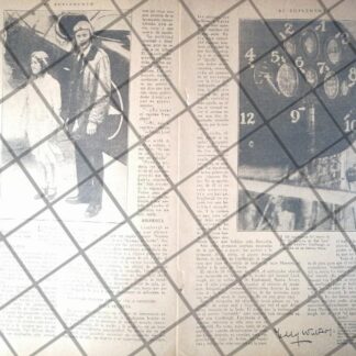 AFICHE ANTIGUO. AVIADOR CHARLES LINDBERG Y SU HAZAÑA 1927