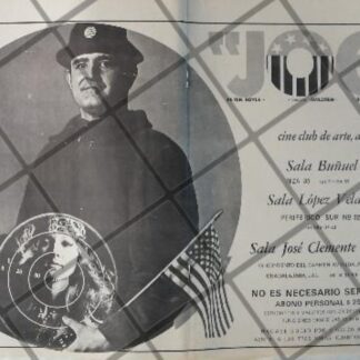 AFICHE ANTIGUO. PELICULA. JOE, CIUDADANO AMERICANO 1970 /174