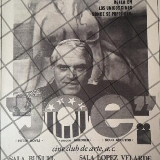 AFICHE ANTIGUO. PELICULA. JOE, CIUDADANO AMERICANO 1970