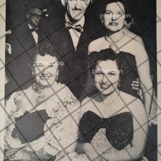 AFICHE ANTIGUO ORIGINAL. ROGELIO A. ELIZONDO Y ESPOSA 1953