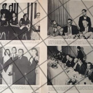 AFICHE ANTIGUO ORIGINAL. ALTA SOCIEDAD CASINO MONTERREY 1953