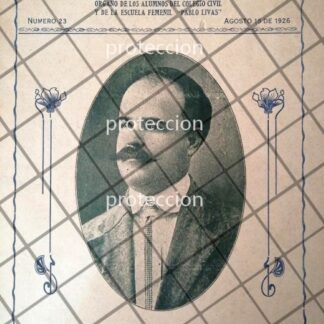 PORTADA ANTIGUA, COLEGIO CIVIL DE MONTERREY 1926