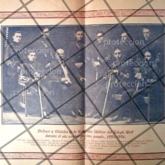 AFICHE ANTIGUO ORIGINAL. CADETES DEL COLEGIO CIVIL DE MONTERREY 1926