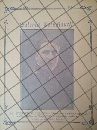 AFICHE ANTIGUO CADETE DEL COLEGIO CIVIL DE MONTERREY 1925