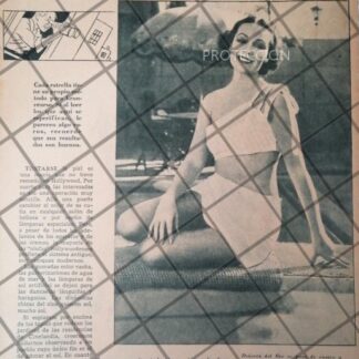 AFICHE ANTIGUO ORIGINAL. DOLORES DEL RIO EN HOLLYWOOD 1934