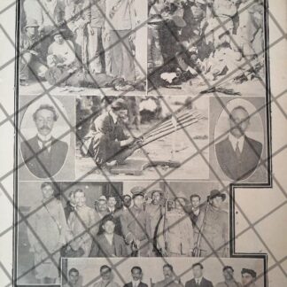 AFICHE ANTIGUO ORIGINAL. VARIOS HECHOS REVOLUCIONARIOS 1914