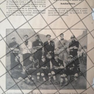 AFICHES ANTIGUO ORIGINALE. EQUIPO DE BEISBOL. LA NOVENA 1911, SONORA