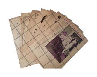 LOTE DE 37 AFICHES INEDITOS DE ROSARIO SANSORES 1930s