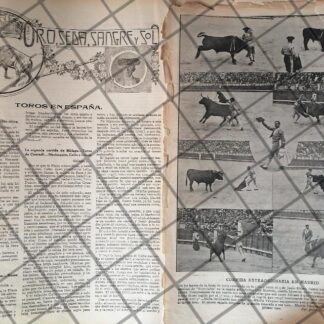 GACETA TAURINA ANTIGUA 1912. ORO, SEDA Y SANGRE /4