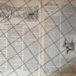 GACETA TAURINA ANTIGUA 1912. ORO, SEDA Y SANGRE /2
