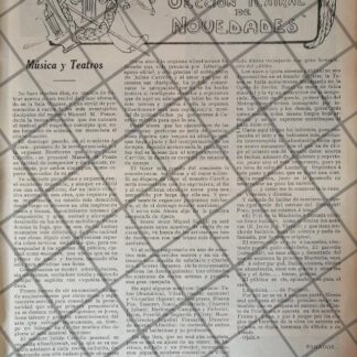 GACETA ANTIGUA 1912. LA FARANDULA SUPLEMENTO /2