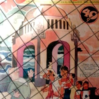 PORTADA Y CARICATURA ANTIGUA. 1945 DE: CAYETANO CALOCA VALLE.