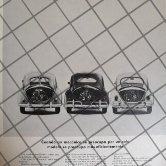 CARTEL RETRO AUTOS VOLKSWAGEN (VOCHO) 1967 -1084