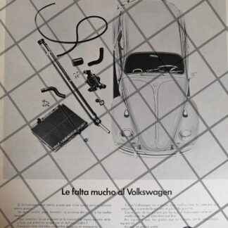 CARTEL RETRO AUTOS VOLKSWAGEN (VOCHO) 1967 -1083