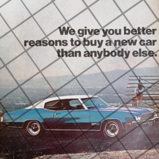 CARTEL RETRO AUTOS BUICK SKYLARK 1971 -1090