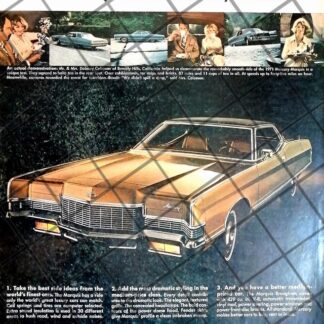 CARTEL RETRO AUTOS FORD MERCURY GRAND MARQUIS 1971 -1078