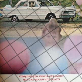CARTEL RETRO AUTOS FORD FALCON 1962 -1074