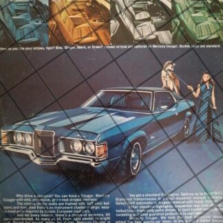 CARTEL RETRO AUTOS FORD MERCURY COUGAR 1971 -1073