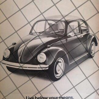 AFICHE RETRO ORIGINAL AUTOS VOLKSWAGEN VOCHO 1973 -1068