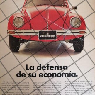 AFICHE RETRO ORIGINAL AUTOS VOLKSWAGEN VOCHO 1983 -1067