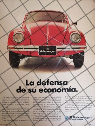 AFICHE RETRO ORIGINAL AUTOS VOLKSWAGEN VOCHO 1983 -1067