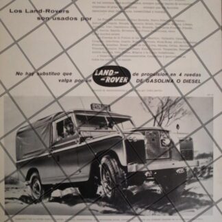 AFICHE RETRO ORIGINAL CAMIONETA LAND ROVER 1957 -1062