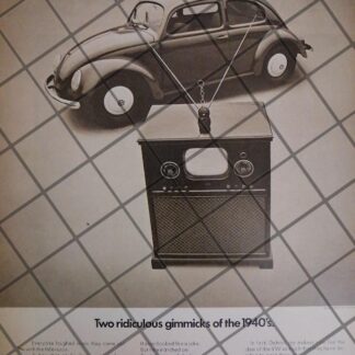 AFICHE RETRO ORIGINAL AUTOS VOLKSWAGEN (VOCHO) 1971-1053