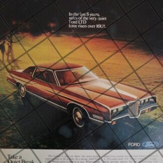 AFICHE RETRO ORIGINAL AUTOS FORD LTD. 1971-1049