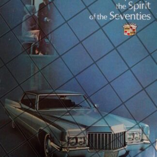 CARTEL VINTAGE ORIGINAL AUTOS CADILLAC 1970. -1099