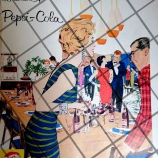CARTEL ANTIGUO ORIGINAL REFRESCOS PEPSI 1959 /258