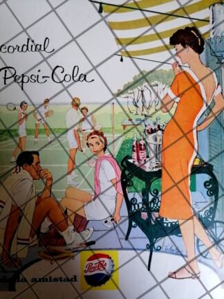 CARTEL ANTIGUO ORIGINAL REFRESCOS PEPSI 1959 /257