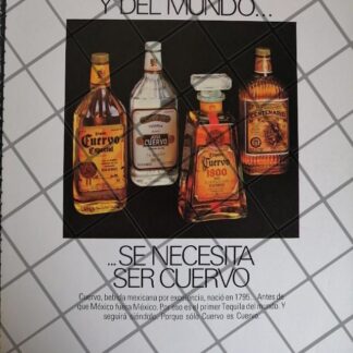CARTEL PUBLICITARIO RETRO TEQUILA CUERVO 1973 /626