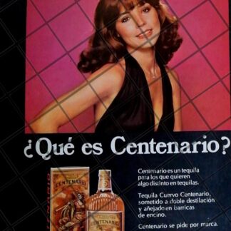 CARTEL PUBLICITARIO RETRO TEQUILA CUERVO CENTENARIO 1975 625