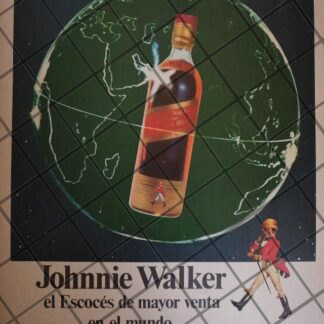 CARTEL RETRO ORIGINAL. WHISKY JOHNNIE WALKER 1970 /621
