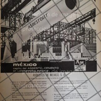 CATEL ANTIGUO ORIGINAL ASBESTOS DE MEXICO S.A 1965 /958