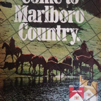 CARTEL RETRO, CIGARROS, VENGA AL MUNDO MARLBORO 1970
